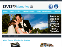 Tablet Screenshot of dvdmymemories.com